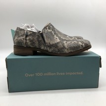 Toms Shaye Low Faux Leather Snakeskin  Ankle Loafe Womens Size 6.5 10014875 - £30.61 GBP