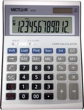 White Victor 6500 12-Digit Desktop Financial Calculator With Battery, An... - $34.97