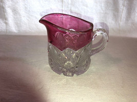 Ruby Flashed EAPG Small Creamer Mint - £15.74 GBP