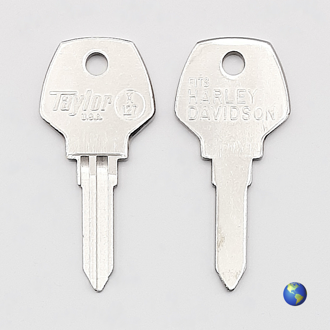 X127 Key Blanks for Various Motorcycles by Harley-Davidson (1 Key)