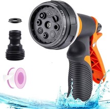 Garden Nozzle Sprayer, Heavy Duty 8 Patterns, Watering Plants, Washing C... - $92.98 MXN