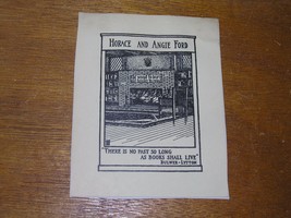 Vintage HORACE AND ANGIE Ford There is No Past So Long As Books Shall Li... - $4.99