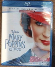 Authentic Disney Mary Poppins Returns - Blu-ray DVD - Emily Blunt - New, Sealed  - £22.73 GBP
