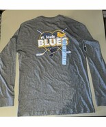 Champion St Louis Blues Long Sleeve Tee Gray Men’s LG - $455.81 MXN