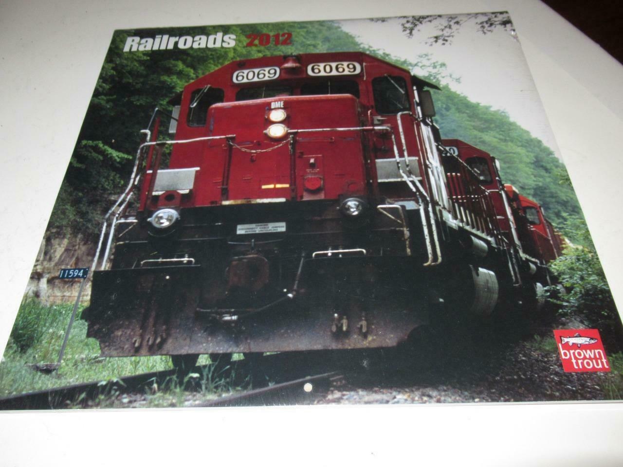 RAILROADS- 2012 CALENDAR- STILL SEALED - NEW - M6 - $12.10