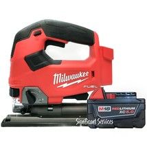 Milwaukee 2737-20 M18 FUEL Brushless Cordless D-Handle Jig Saw 5.0 Ah Ba... - $206.94