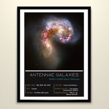 Printable Poster Of Real Astrophotography (Antennae Galaxies) Nasa&#39;s Hubble - £3.13 GBP