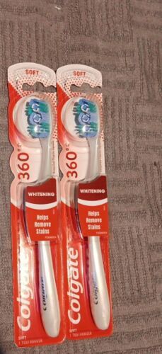 2 New Colgate 360 Optic White Toothbrush - Soft  (K20) - £12.45 GBP