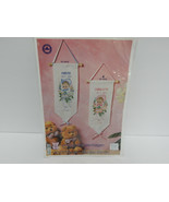 Permin Of Copenhagen Kit Needlepoint Baby Girl Wall Banner - $277.76 MXN