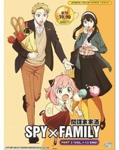 Spy×Family Part 2 Complete Tv Series Dvd Box Set 1-13 Eps Eng Dub Ship From Usa - £19.76 GBP