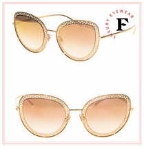 Dolce &amp; Gabbana Devotion Dg 2226 Rose Gold Pink Mirrored Sunglasses DG2226S - £202.60 GBP