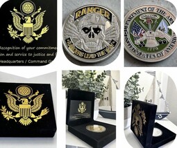 Us Army Rangers Lead The Way Challenge Coin Usa -Army - £23.58 GBP