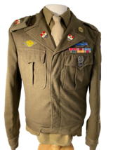 WWII, UNIFORM, 110th INF. 28TH DIV. BATTLE OF THE BULGE, MEDALS, NAMED - $9,423.69 MXN