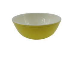 Vintage Pyrex No. 404 YELLOW LARGE Primary Nesting Mixing Bowl 10 Inch USA - $18.71