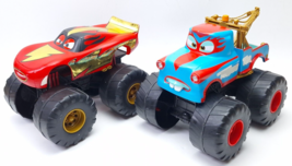 Disney Pixar Cars Monster Truck Mater Tormentor Tow Truck + McMean 8” Ta... - £28.69 GBP