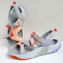 Nike Oneonta Women&#39;s Sandals Fit Silver/Melon Tint/Arctic Orange Size 10 - £51.40 GBP