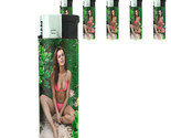 Hawaiian Pin Up Girls D9 Lighters Set of 5 Electronic Refillable Butane  - $15.79