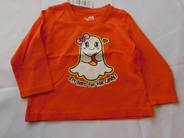 The Children&#39;s Place Baby Girl&#39;s Long Sleeve T Shirt Orange 12 Months Ha... - $12.86