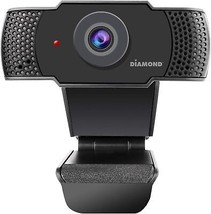 Webcam with Microphone USB Full HD 1080P Webcam for Desktop Laptop Live Streamin - £34.67 GBP