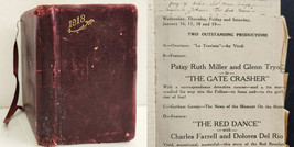 1929 antique DIARY new york city written in French handwritten  - £54.56 GBP