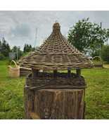 Rustic Wicker Bird Feeder - Handmade Hanging Bird Table from Natural Willow - €100,24 EUR