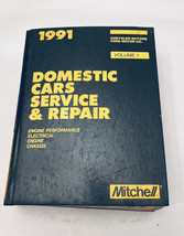 1991 Mitchell Manual Domestic Cars Service &amp; Repair Vol 1 - $9.69
