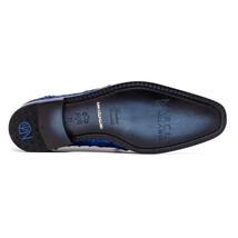 Men's Shoes genuine caiman crocodile dress derby Lacio Electric Blue image 3