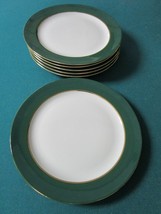 Zsolnay Hungary Dinner Salad Soup Plates WHITE/GREEN /GOLD Accent 1960s Pick 1 - £143.22 GBP+