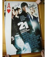 21 Movie Poster Signed By Actors Lawrence Fishburne Jim Sturgess Kate Bo... - $622.92 CAD