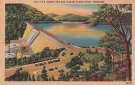 T.V.A. Norris Dam Lake Clinch River Tennessee TN Postcard A29 - £2.34 GBP