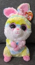 Ty Beanie Boos - LOLLIPOP the Tie Dyed Easter Bunny (6 Inch) MINT WITH M... - £8.64 GBP