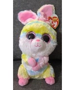Ty Beanie Boos - LOLLIPOP the Tie Dyed Easter Bunny (6 Inch) MINT WITH M... - £8.59 GBP