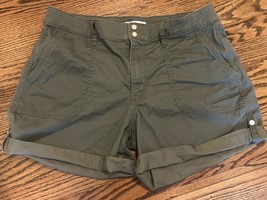 WHBM Outlet Women’s Utility Shorts Olive Green Size 12 - £15.03 GBP