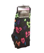 Funky HEART CHEETAH LEOPARD KNEE HIGH SOCKS-Wild Animal Print Diva Cheer... - $2.82