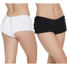 Angelique Coquette Womens Plus Size Ruffle Boyshort Rumba Panty Pack of 2 (OS, B - £26.30 GBP