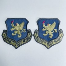 US Air Force 3246th Test Wing Lot of 2 Patches USAF Eglin AFB Florida - £7.73 GBP