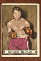 Vintage 1951 Ringside Boxing Card Topps #74 Billy Graham Welterweight Champ - £7.77 GBP