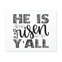  He Is Risen Y&#39;all Matthew 28:6 Christian Wall Art Print Ready t - £45.80 GBP+