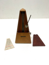 Vintage Seth Thomas Metronome De Maelzel Wood Music Timer #10 Wind Up Working - £39.50 GBP