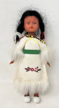 Vintage Native American Indian Doll With 2 Babies 8 Inch Tall - £9.66 GBP