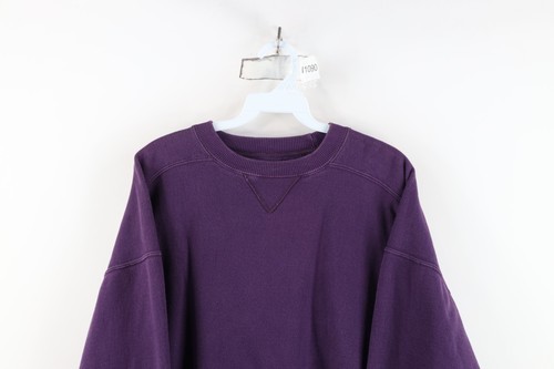 Vintage 90s Streetwear Womens XL Faded Blank Heavyweight Crewneck Sweatshirt Item image 2