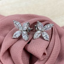 2.50Ct X Boucles D&#39;Oreilles Marquise 4 Pétale Serti Labo Grown Diamant 1... - $1,306.37