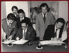1979 Original Press Photo Algeria North Korea Memorandum of Understanding Fair - £19.13 GBP