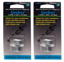 Whedon GER1C Ball Joint Shower Arm Adapter 1-1/4&quot; Brass, Chrome Plated (... - $19.79
