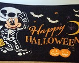 Disney Mickey Mouse Skeleton Trick Or Treat Happy Halloween Accent Rug 2... - £15.00 GBP