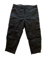 NWT Banana Republic Petite Black Cargo Pants Size 18P - €36,58 EUR