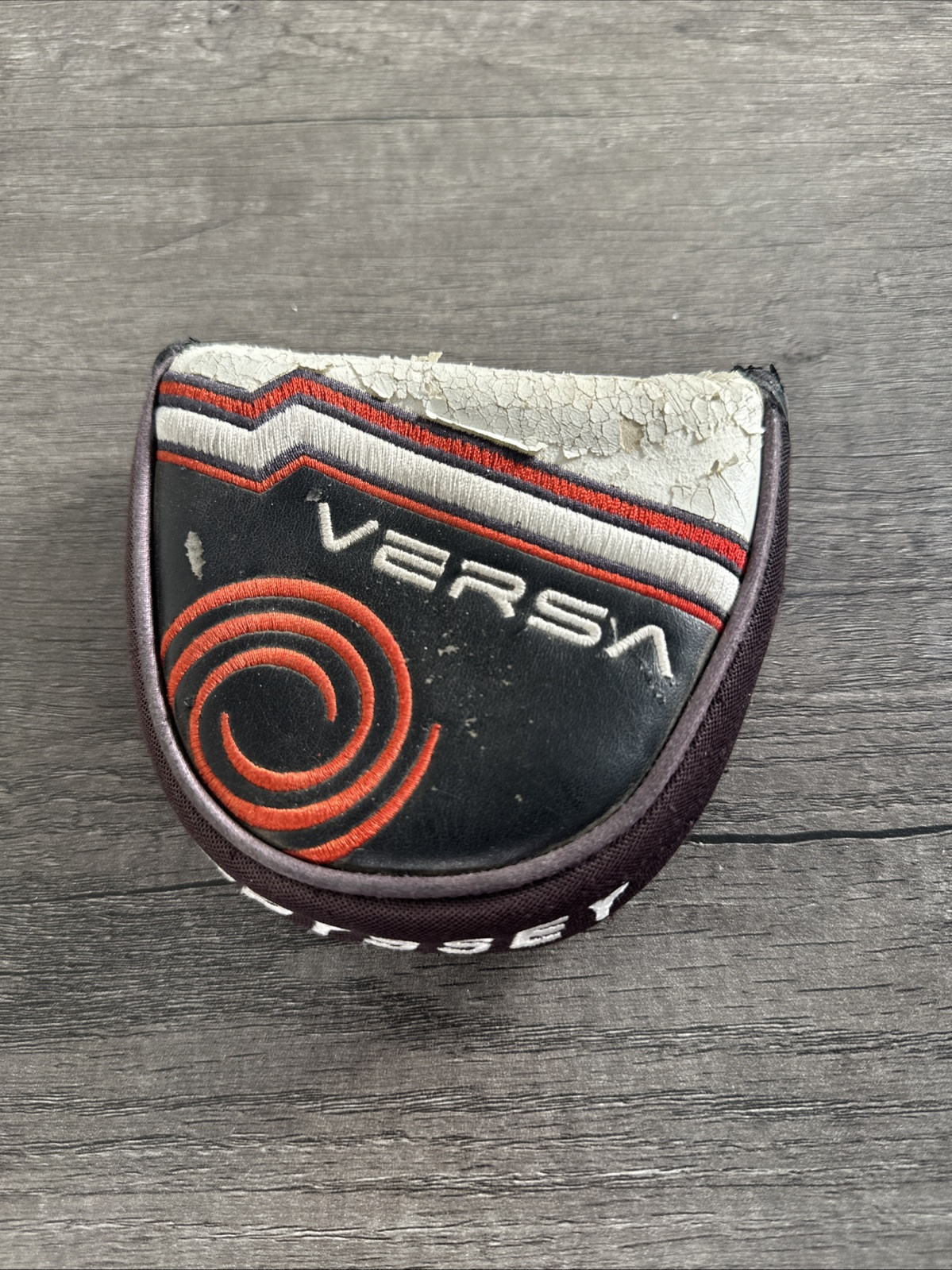 ODYSSEY Versa Mallet Putter Headcover Black Red Head Cover (Well Used) - $6.69