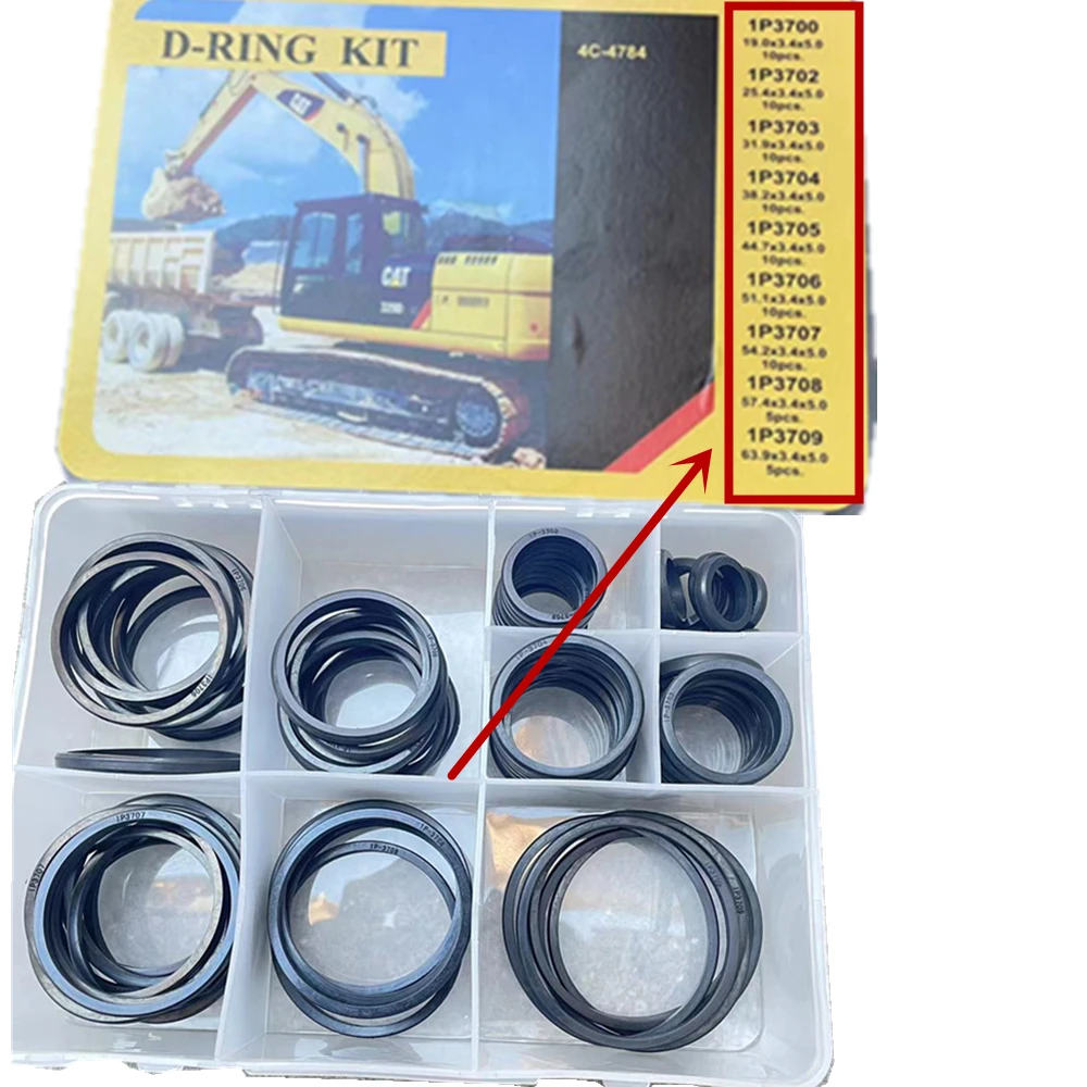 Excavator Accessories Square Ring O-ring Repair Box Seal Ring For Caterpillar CA - $167.44