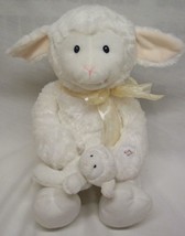 Baby Gund Soft White Talking Nursery Time Lamb 10&quot; Plush Stuffed Animal - £23.35 GBP