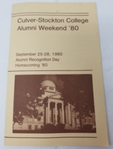 Culver Stockton College 1980 Alumni Weekend Program Cornwell Edwards - $18.95